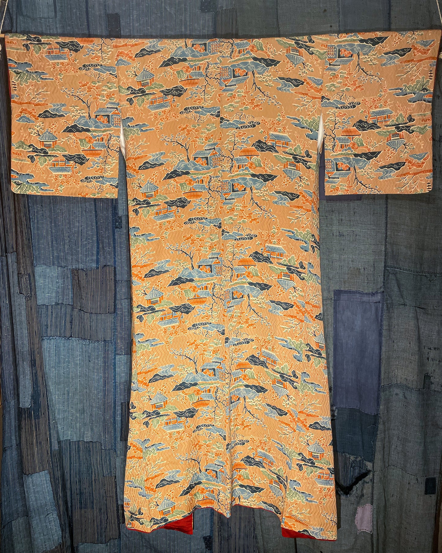 KOMON Kimono - Rural Landscape Story