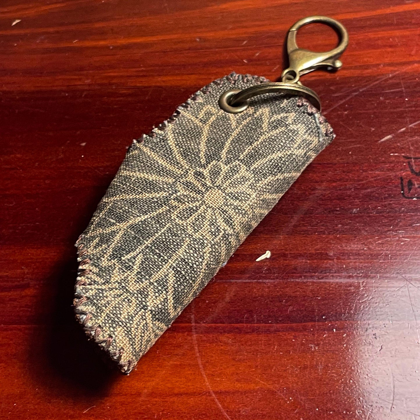 Daruma Kokobo homemade Key Bag Katazome