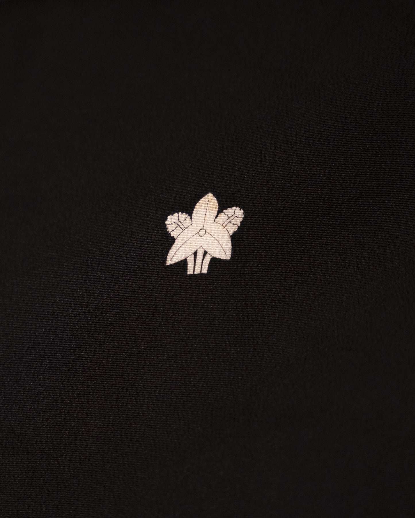 KUROTOMESODE Kimono - Mountain and Floral Motifs