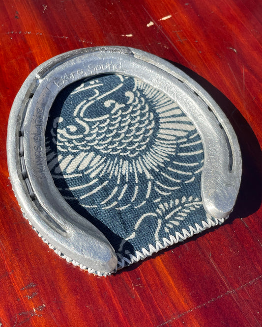 Horseshoe Key Organizer / Cup Coaster Katazome Fabric