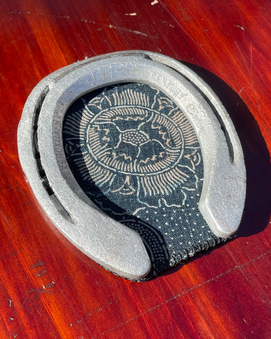 Horseshoe Key Organizer / Cup Coaster Katazome Fabric