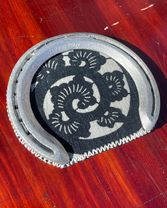 Horseshoe Key Organizer / Cup Coaster Katazome Fabric