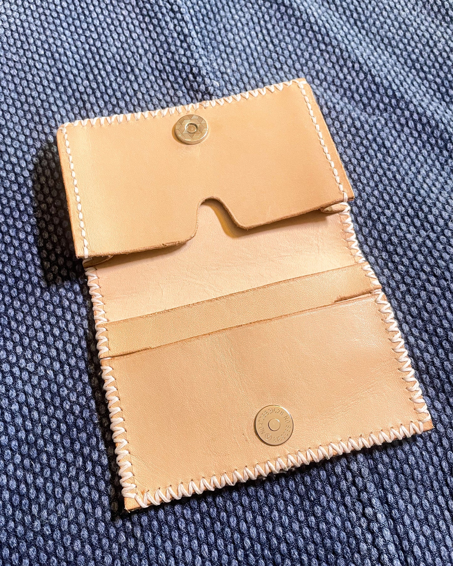 Daruma Kokobo Homemade Wallet Katazome Indigo Fabric