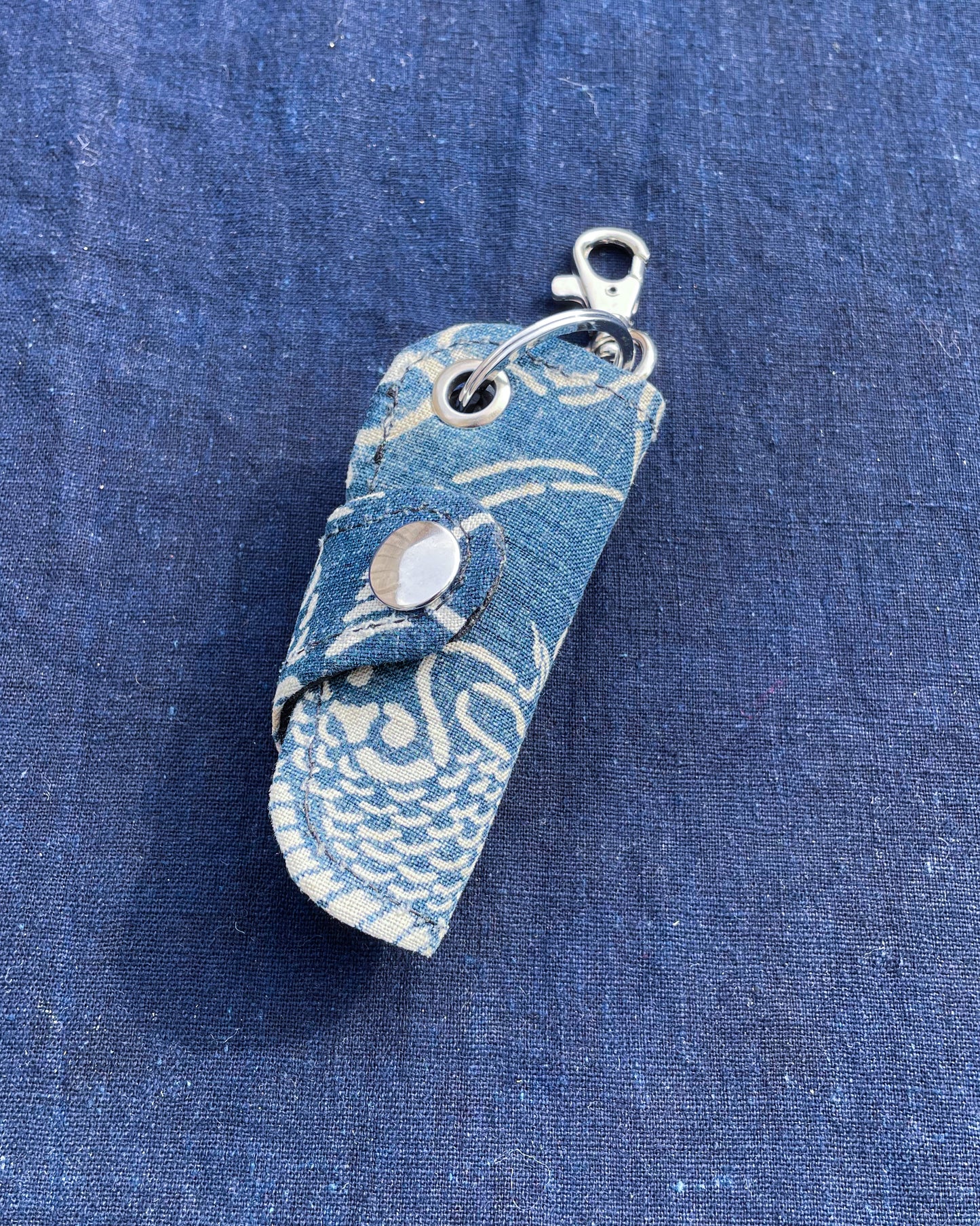 Homemade Key Holder KATAZOME Fabric