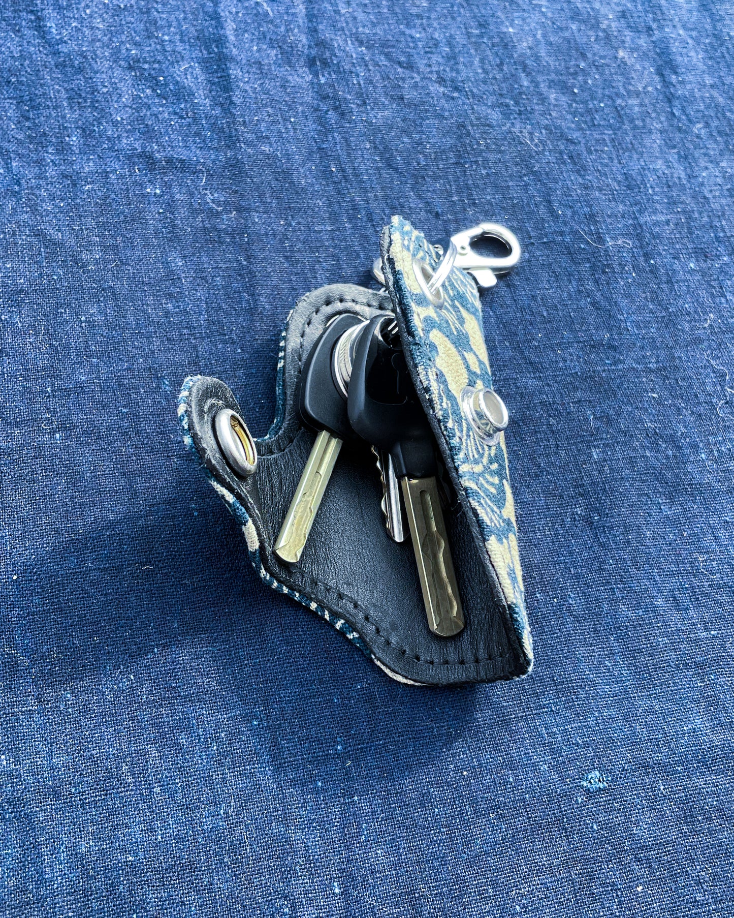 Homemade Key Holder KATAZOME Fabric