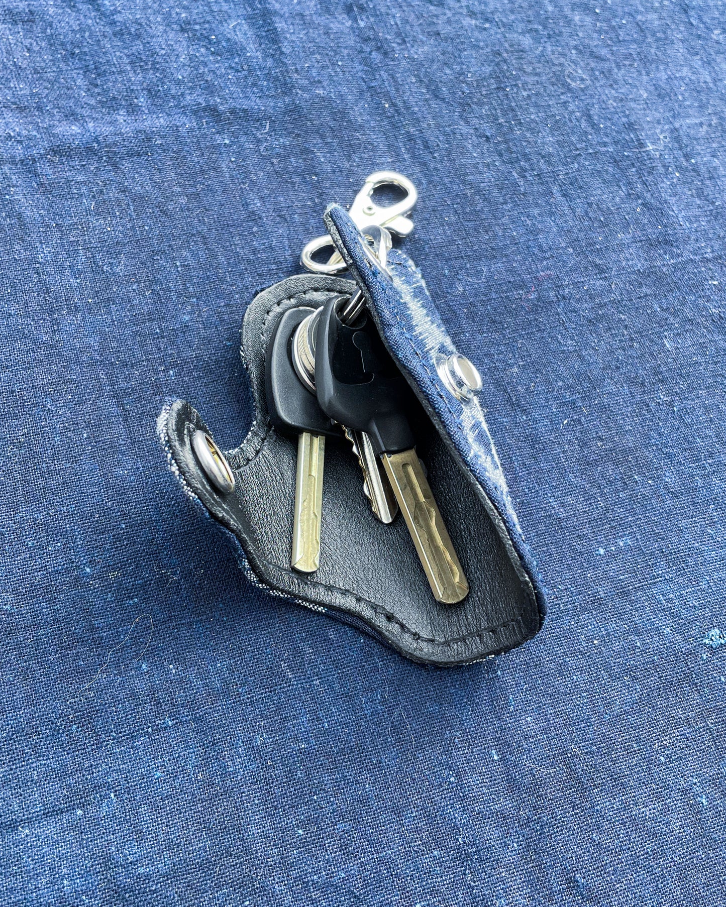 Homemade Key Holder KATAZOME Fabric