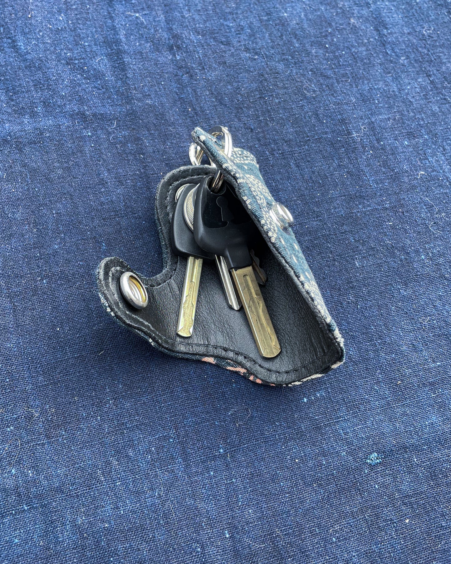 Homemade Key Holder KATAZOME Fabric