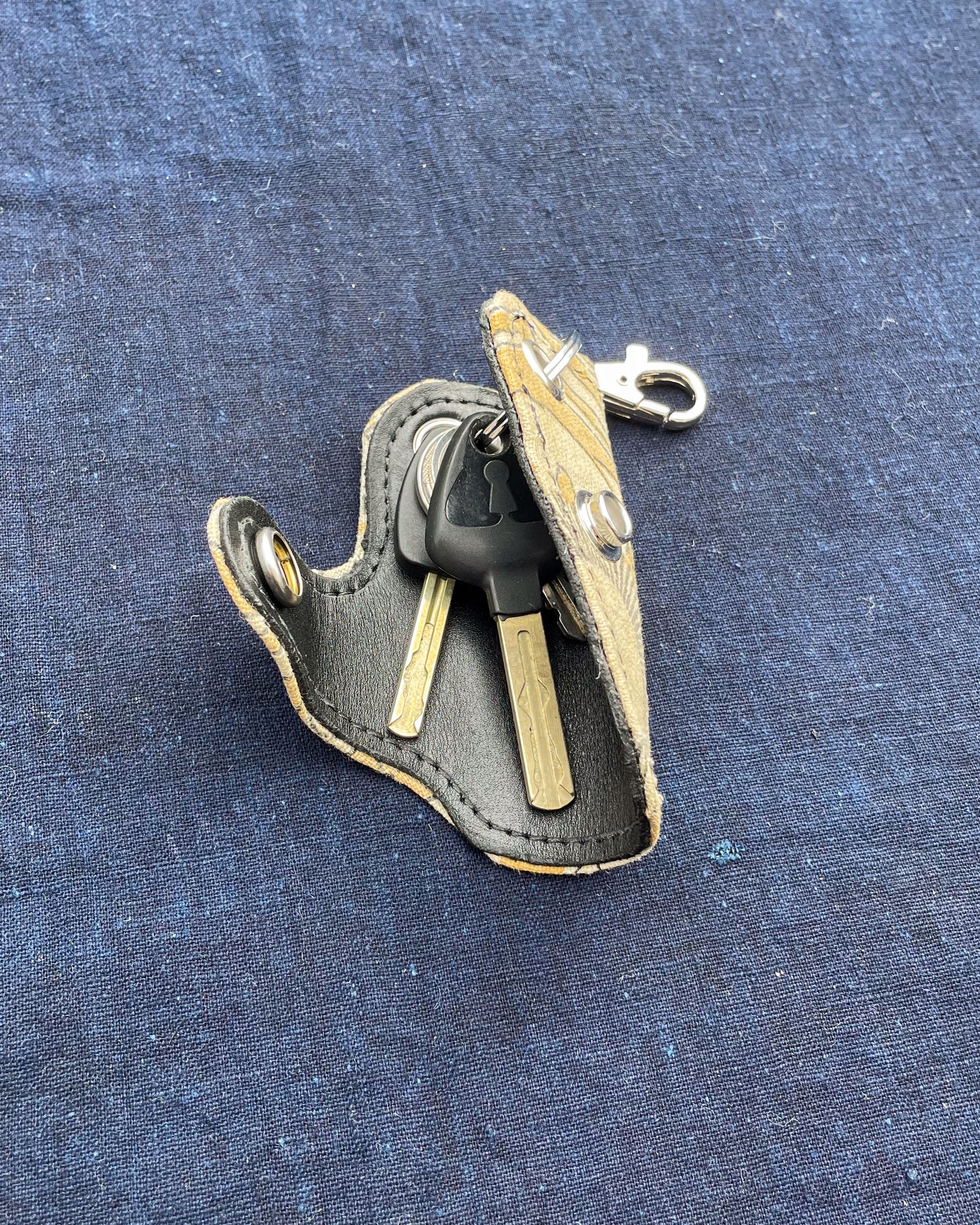 Homemade Key Holder KATAZOME Fabric