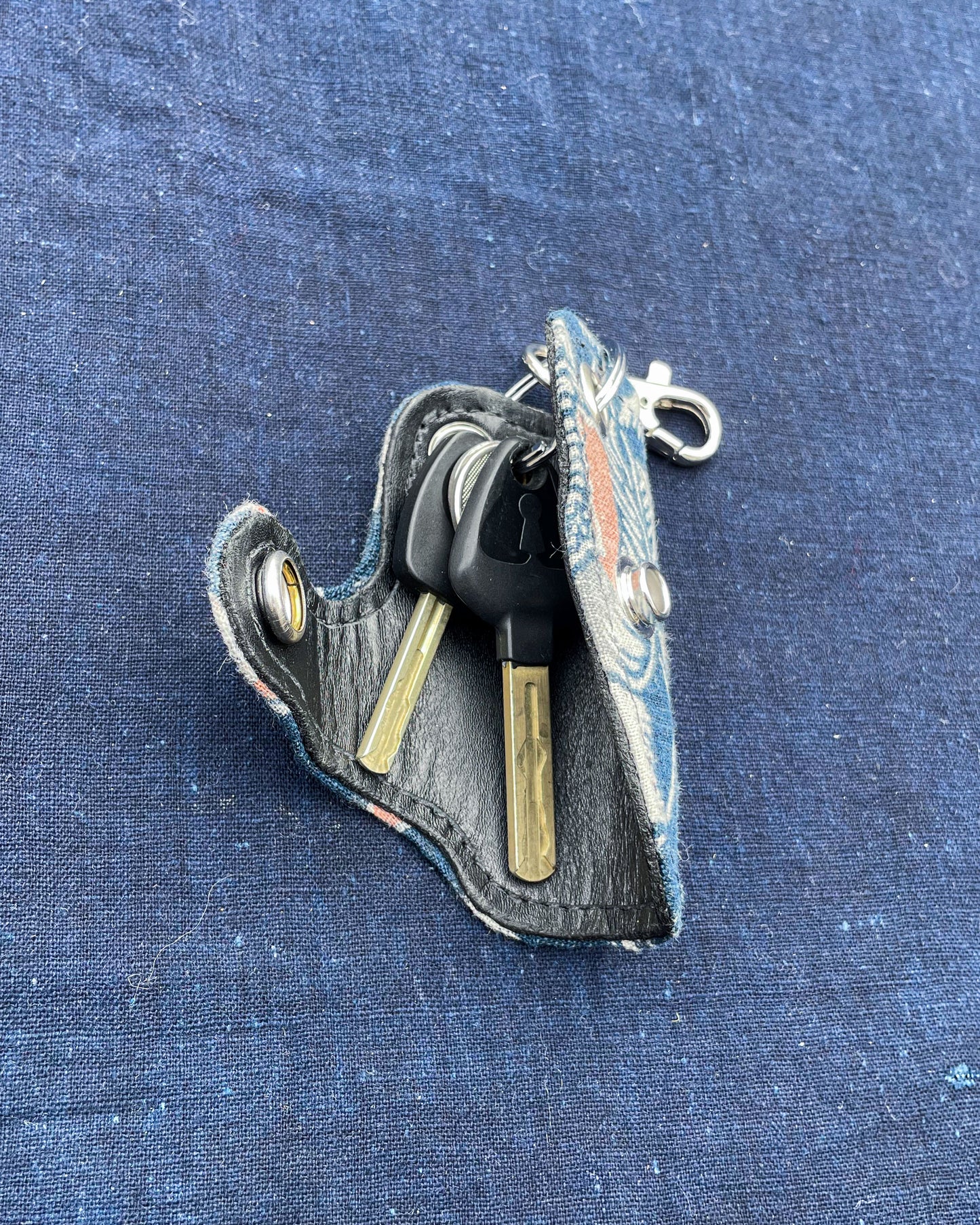 Homemade Key Holder KATAZOME Fabric