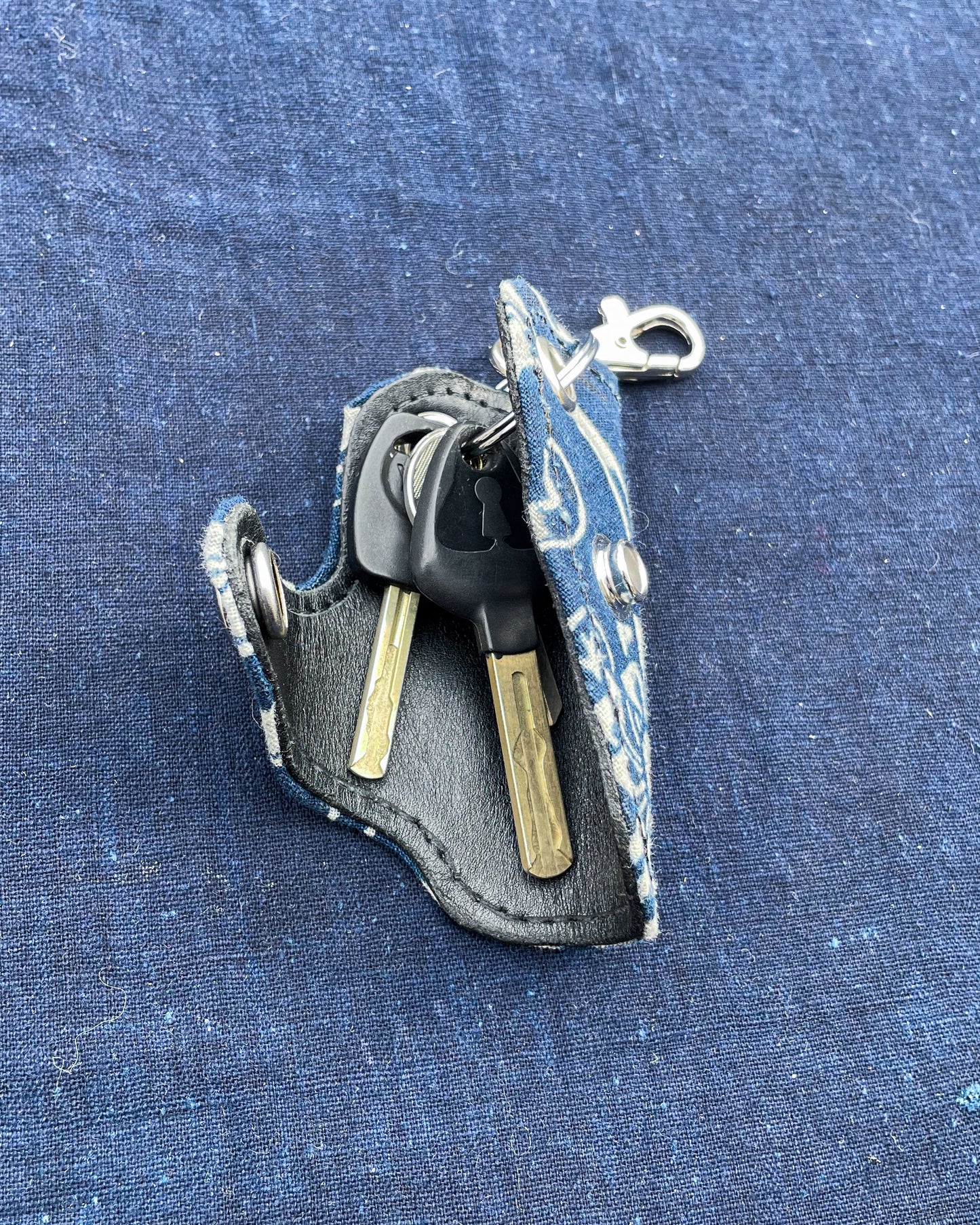 Homemade Key Holder KATAZOME Fabric
