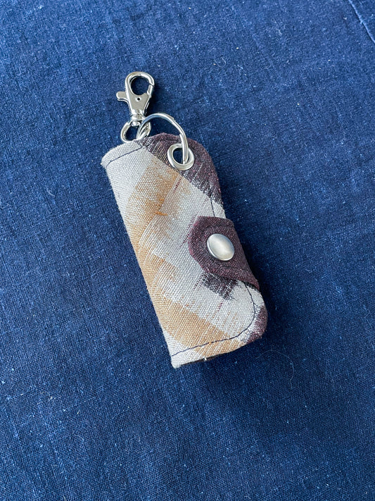 Key Case Ver.2 Kurume Kasuri Fabric
