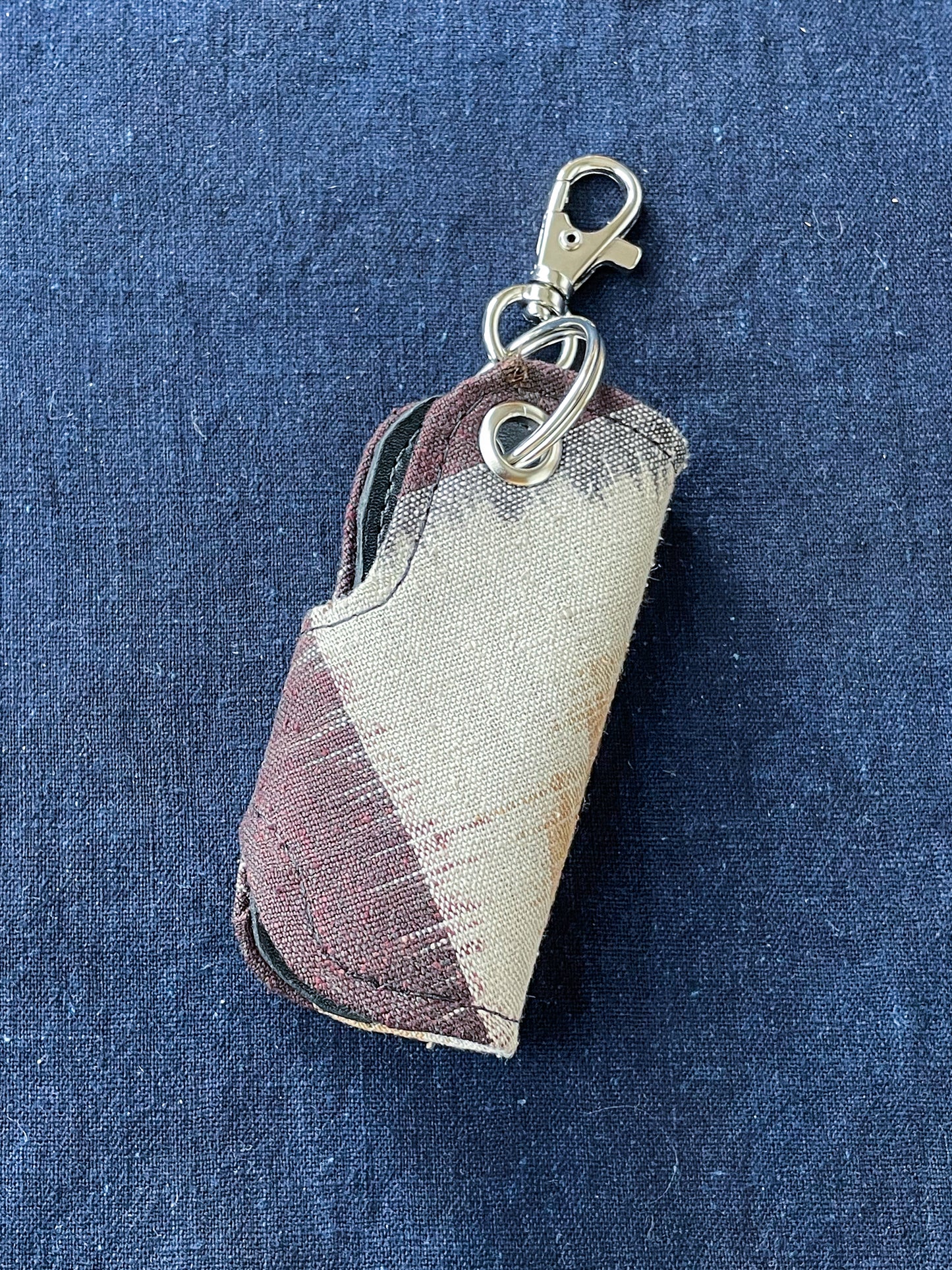 Key Case Ver.2 Kurume Kasuri Fabric