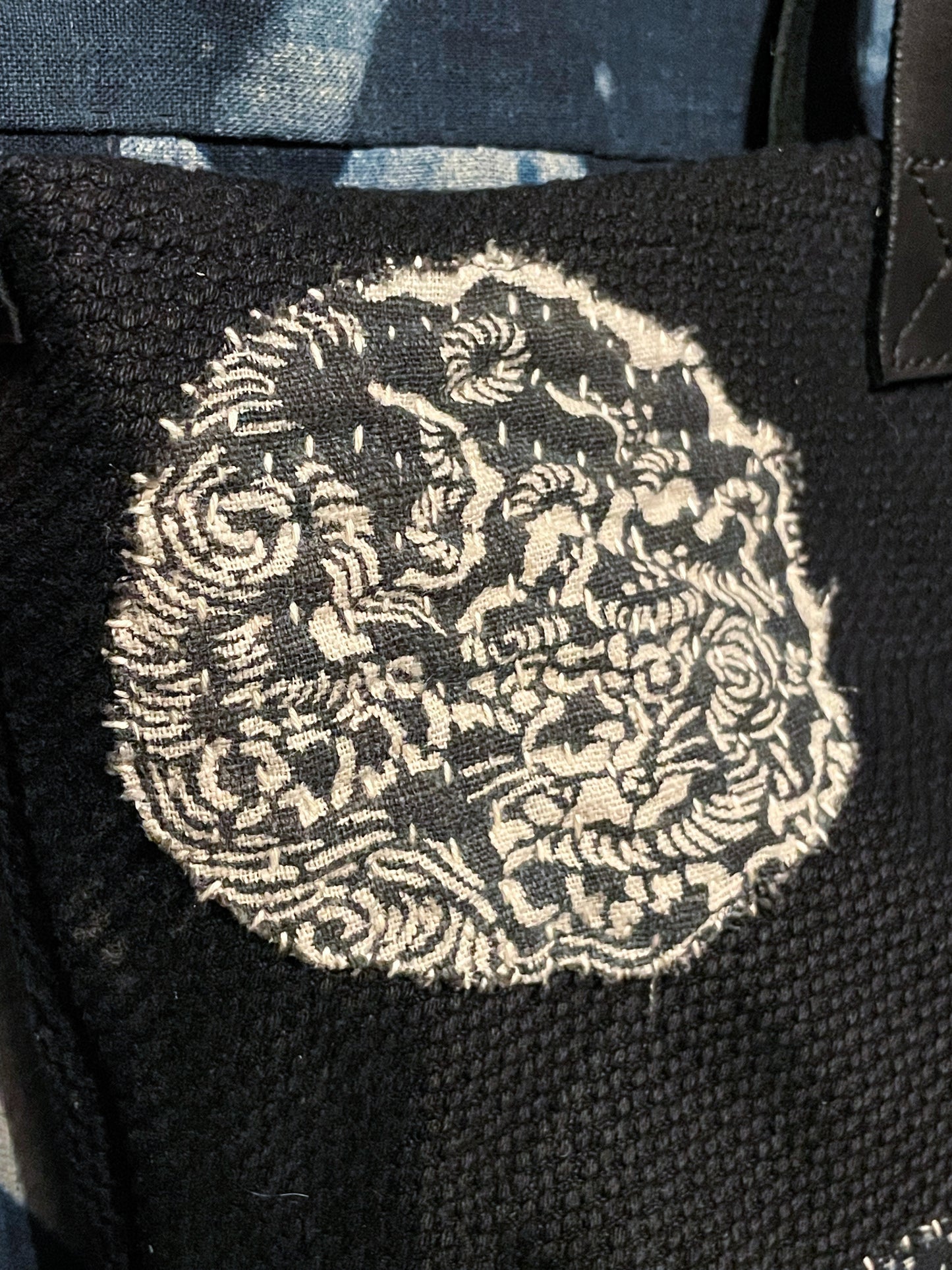 Kendo Kofu Sashiko Bag