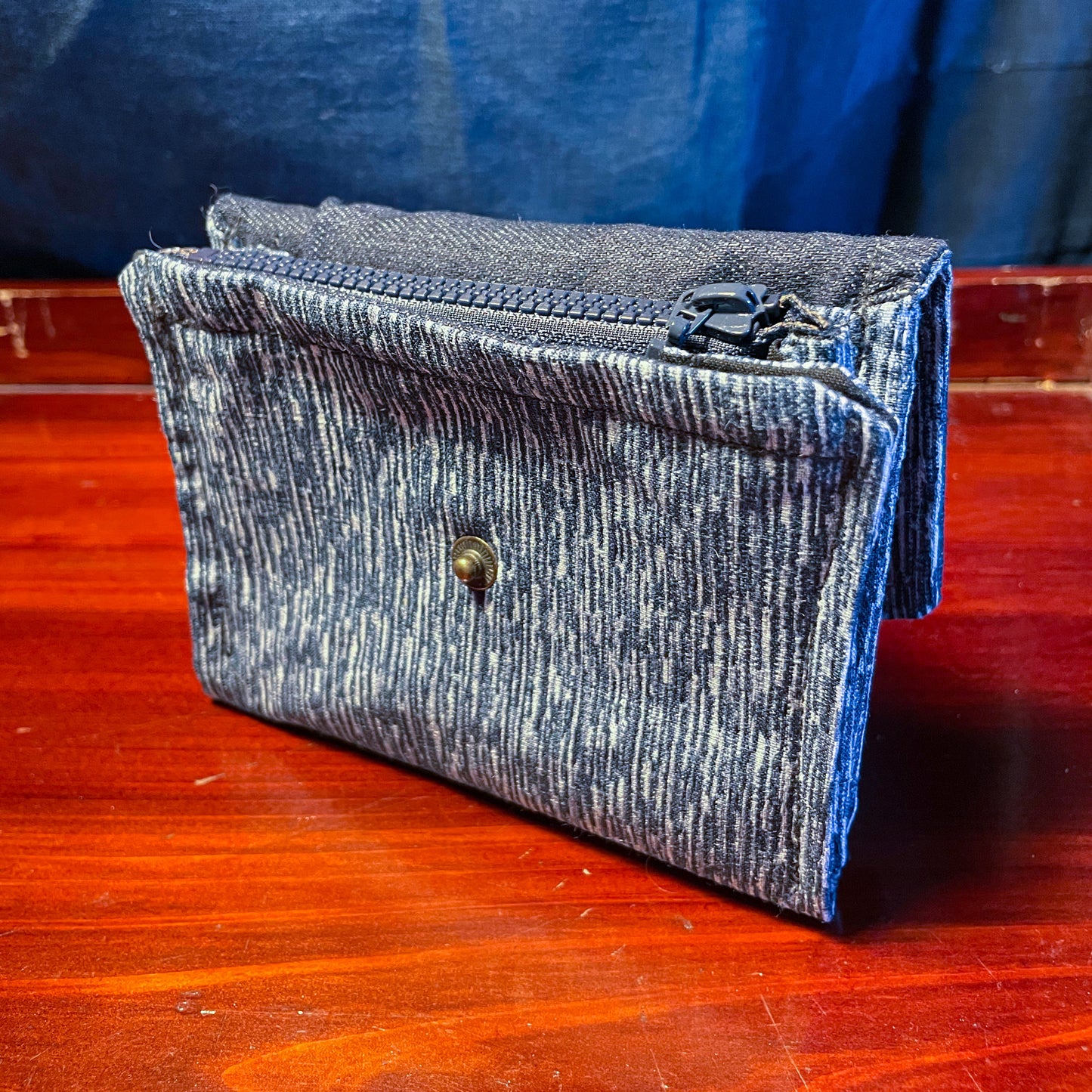 Daruma Kokobo Fabric Wallet - Japanese kimono fabric
