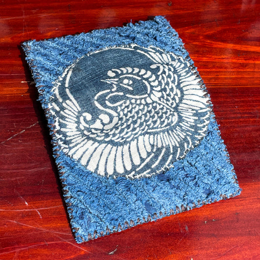 Daruma Kokobo Homemade Wallet Sashiko Katazome Indigo Fabric