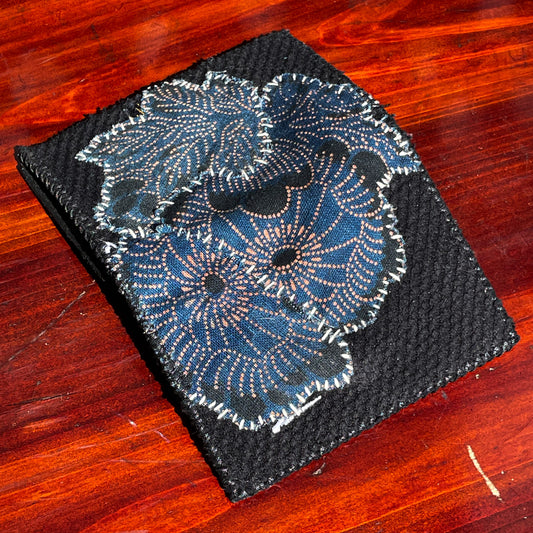 Daruma Kokobo Homemade Wallet Sashiko Katazome and Kendo Fabric