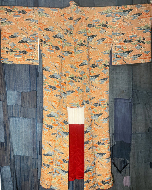 KOMON Kimono - Rural Landscape Story