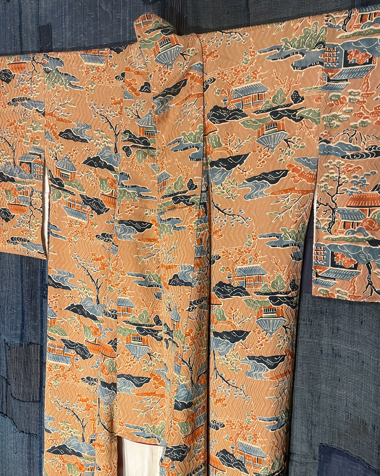 KOMON Kimono - Rural Landscape Story